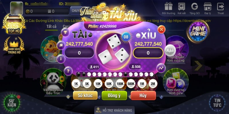 Vì sao nên chọn B52club để chơi tài xỉu?